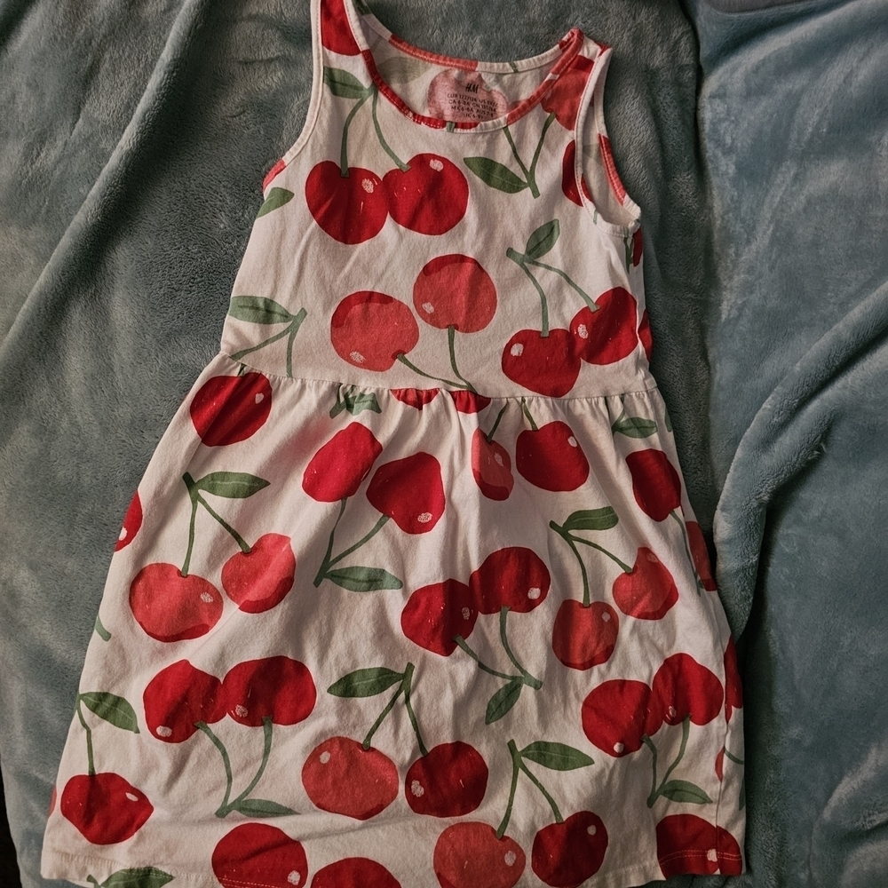 H&M Kids Dress with Red Cherry Pattern